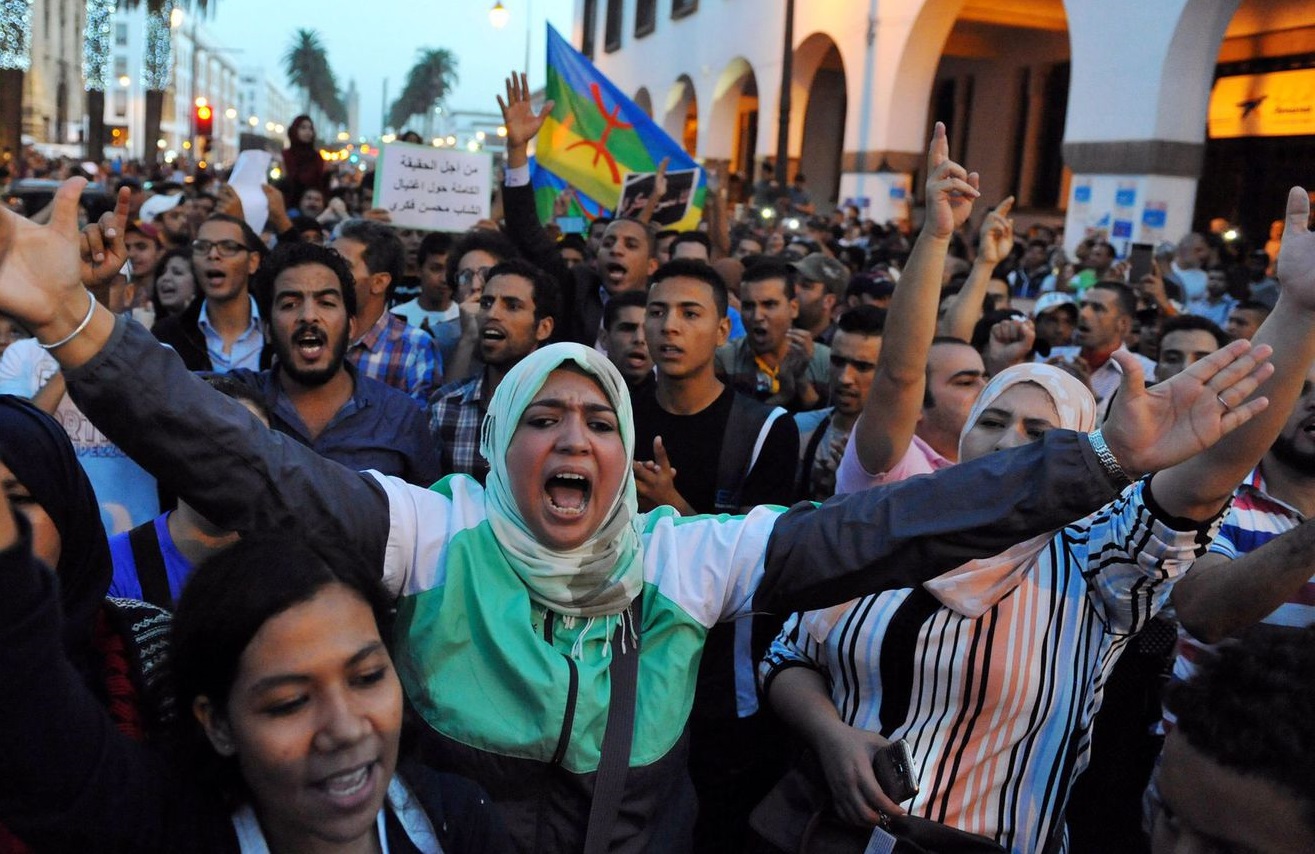 Manifestation à Rabat. D. R.